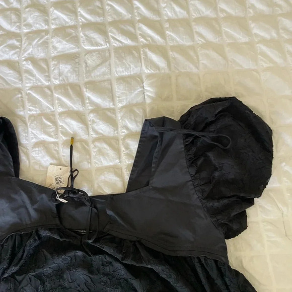 Free people black flutter boho top - Picture 6 of 7